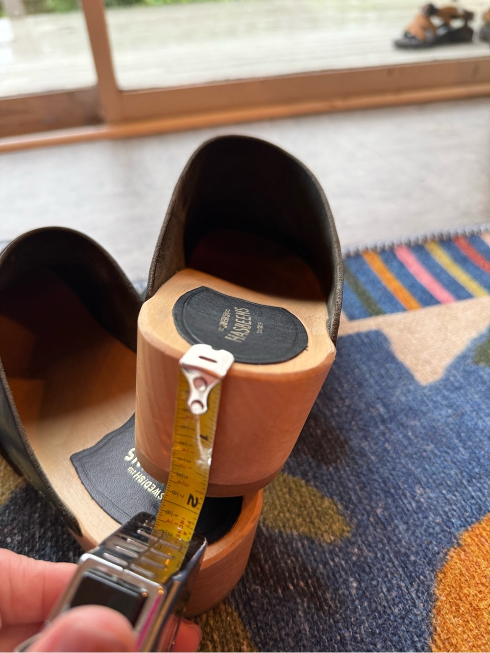Swedish Hasbeens “Husband” Clogs with Wooden Soles - Picture 13 of 13
